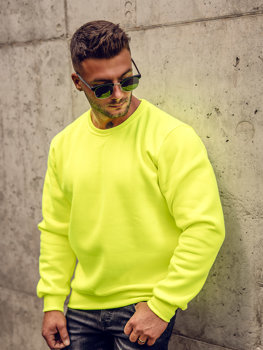 Bolf Herren Sweatshirt Gelb-Neon  2001A