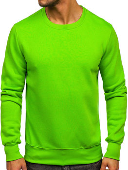 Bolf Herren Sweatshirt ohne Kapuze Hellgrün  2001-31