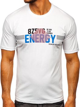 Bolf HerrenT-Shirt mit Aufdruck Weiß  14333