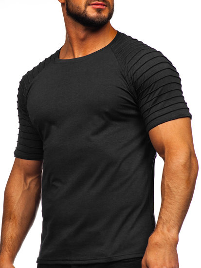 Bolf Herren T-Shirt Schwarz  8T88