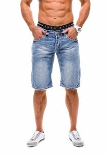 Bolf Herren Jeans Shorts Hellblau 1059