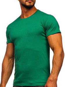 Bolf Herren T-Shirt ohne Motiv Grün 2005-101