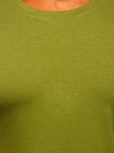 Bolf Herren T-Shirt ohne Motiv Khaki  2005